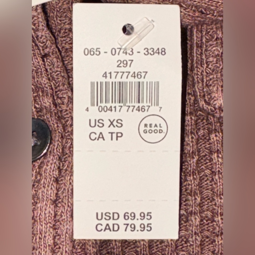 Aerie Real Good Corduroy Textured Waffle Knit Button Down Shacket - XS - Picture 4 of 8